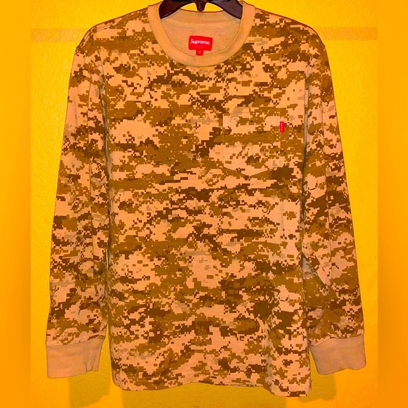 Supreme Sweater Pullover Brown Camouflage Camo Print Men S